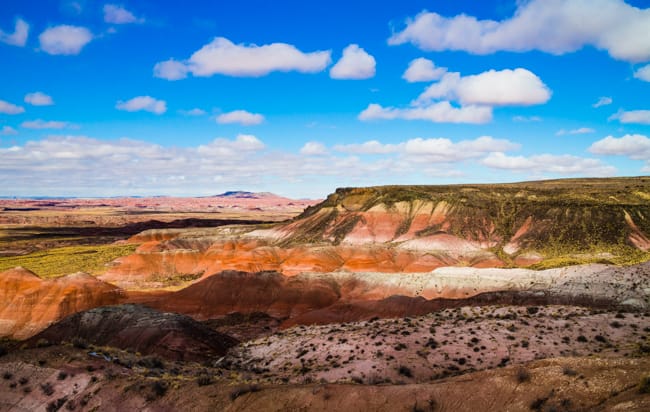The Painted Desert:  where rocks morph into fiery colors