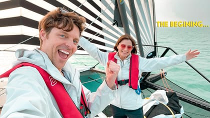 First Sail On Our New Hybrid Electric Catamaran