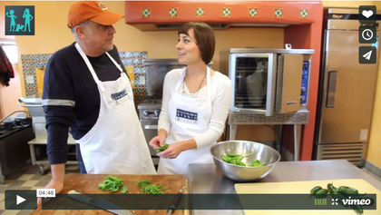The Wynns make salsa with Caleb and Milo