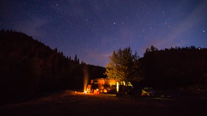 Camping in Yosemite Lakes California