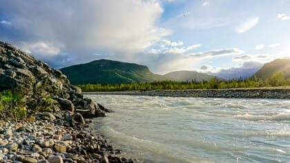 Alaska Highway Part 2 – Free Camping, Double Rainbows and Hot Springs