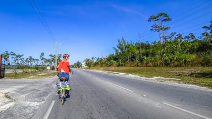 Cruising Marsh Harbour – Grocery Stores and Bicycles