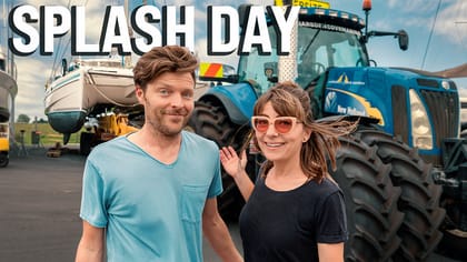 READY OR NOT! OUR BOAT IS GOING IN THE WATER.