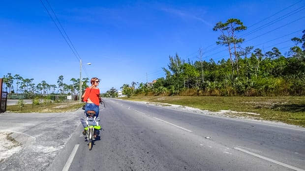 Cruising Marsh Harbour – Grocery Stores and Bicycles
