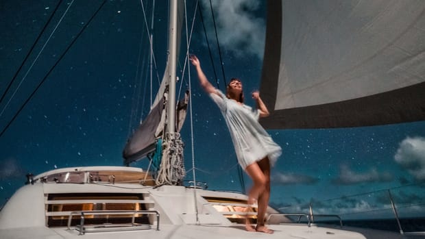 Full Moon Sailing and Dancing (life at sea)