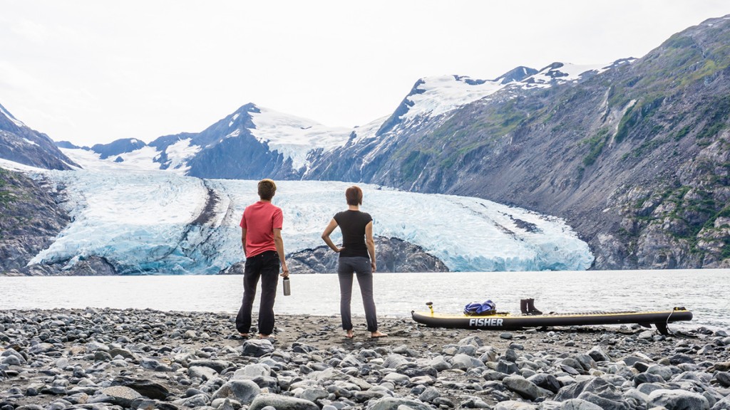 paddleboarding glaciers alaska