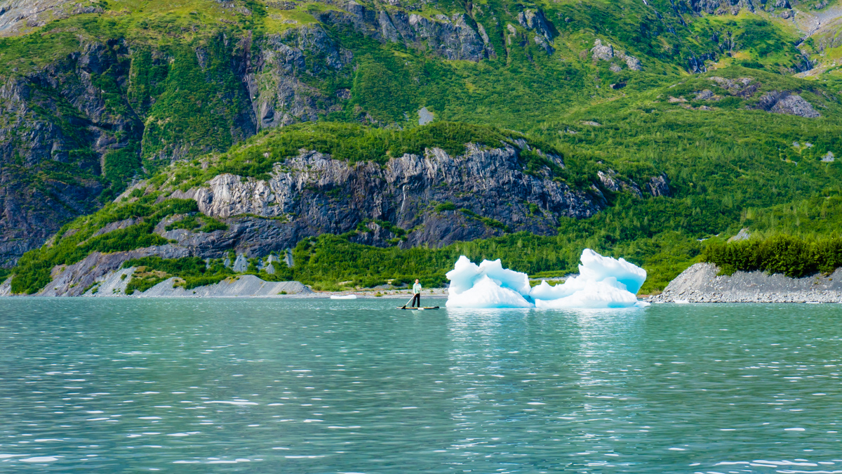 paddleboard alaska glaciers