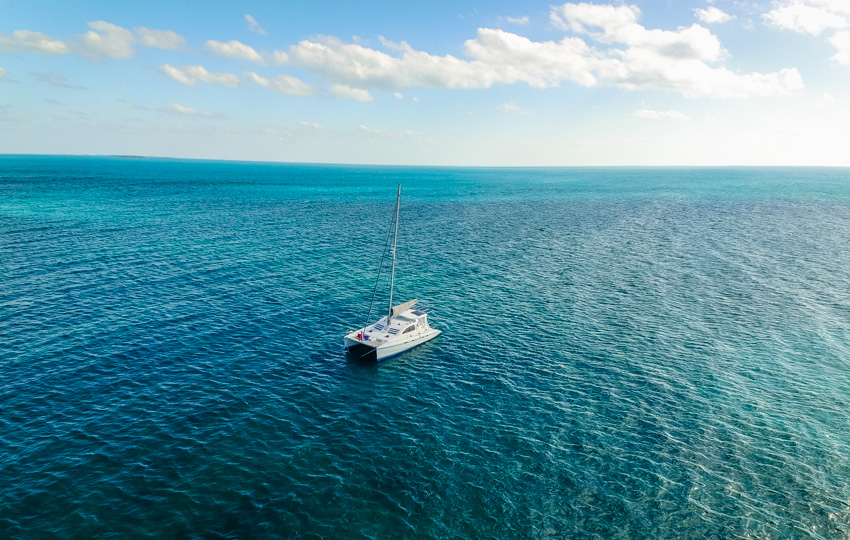 anchored moraine cay bahamas