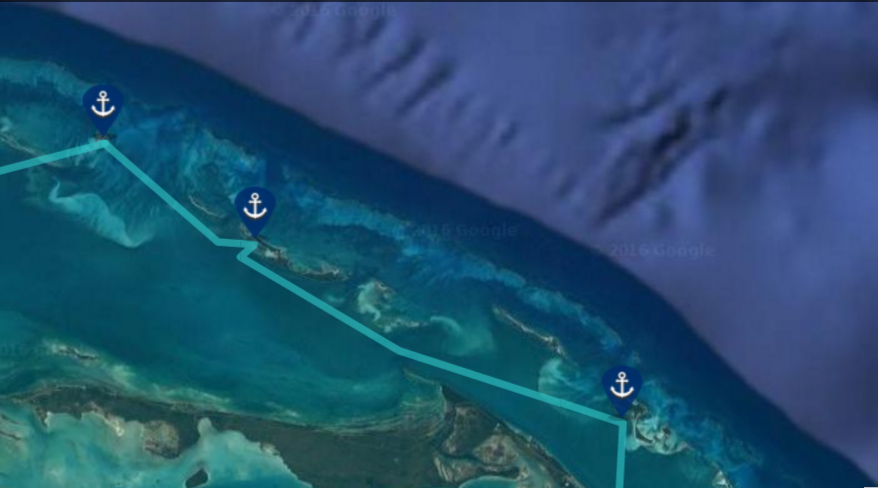 sailing bahamas map