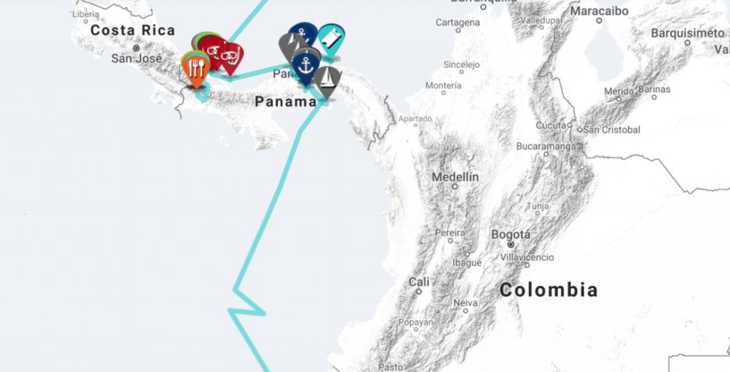 sailing from panama to ecuador