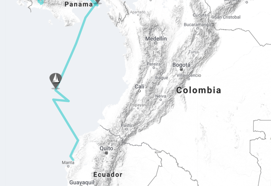 Sailing Panama to Ecuador