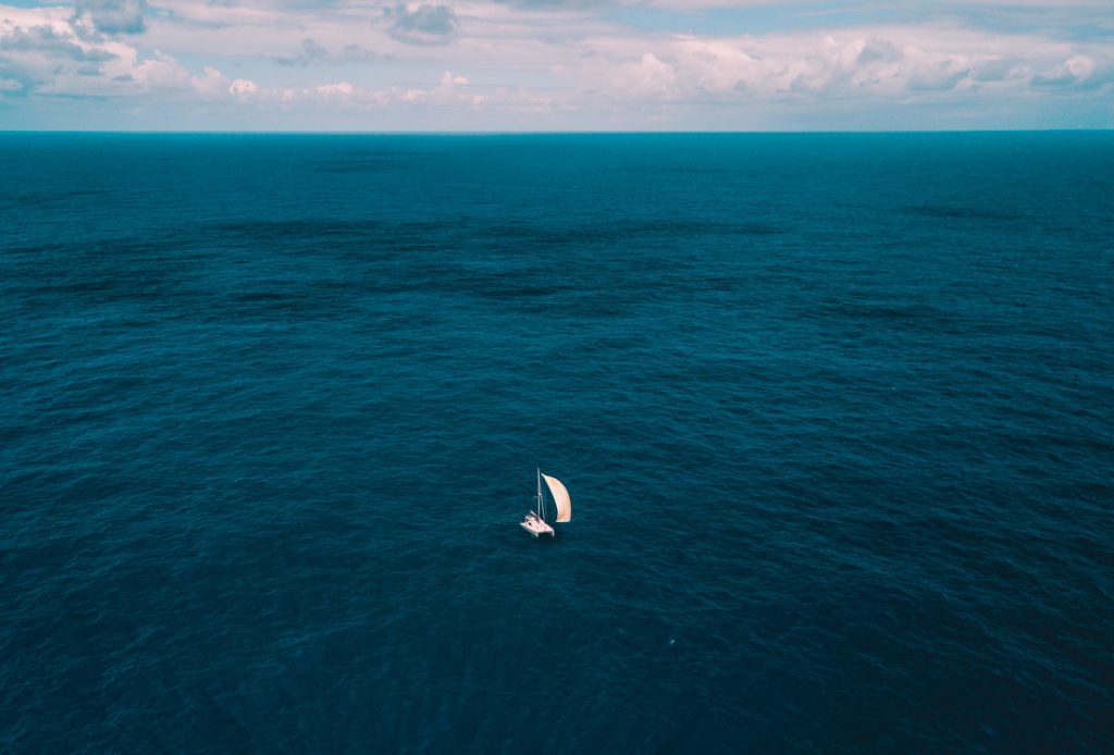 sailing across the pacific ocean