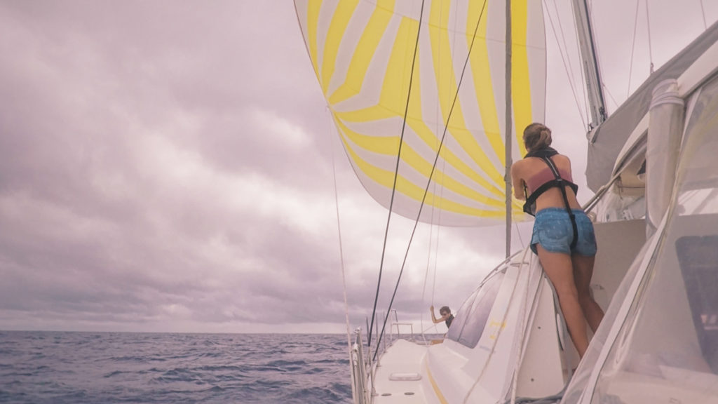 jason and nikki wynn sailing to Tahiti in the south pacific