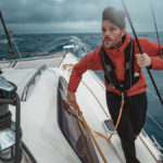 jason wynn sailing the south pacific on a catamaran in stormy seas
