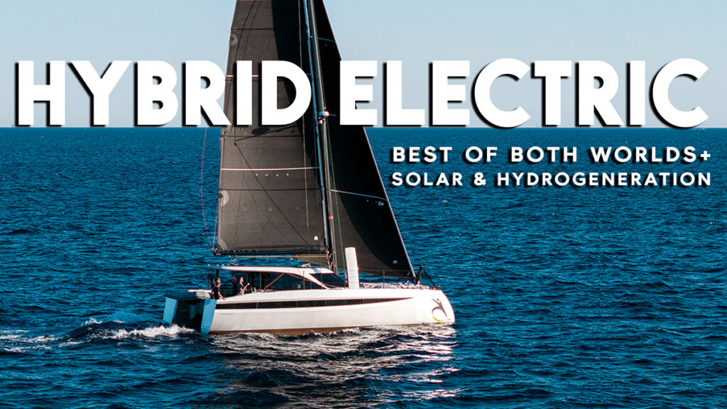 how a hybrid electric catamaran works